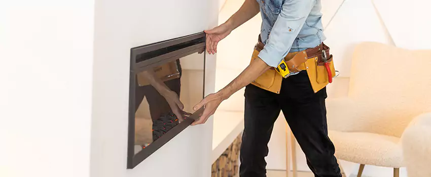Metal Fireplace Installation in Sarasota Springs, Florida