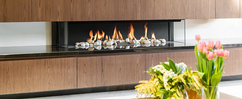 Double-height Fireplace Design Refurbishment in Sarasota Springs, Florida